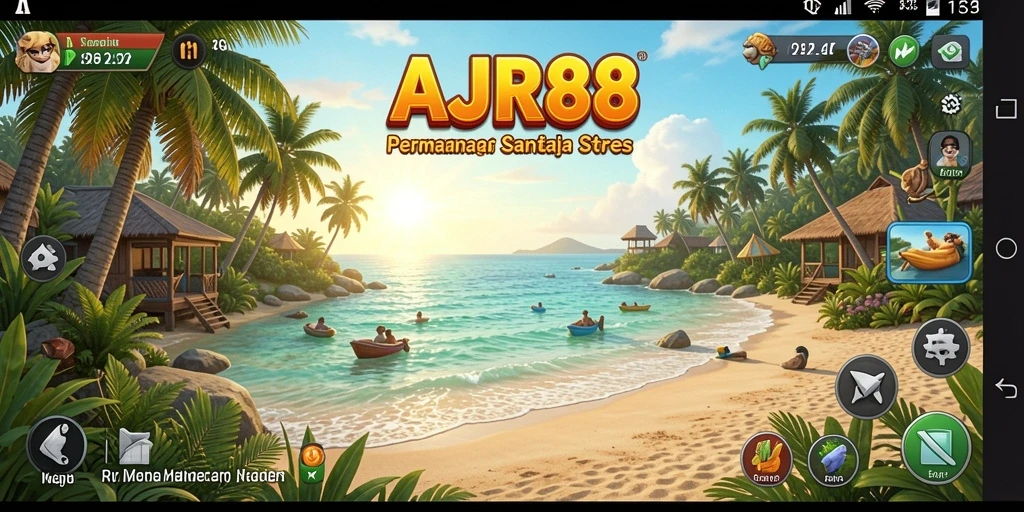 Tampilan gameplay <strong>AJR88</strong> yang ceria dan menarik perhatian.