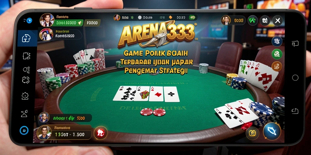 Tampilan gameplay seru dari Poker di ARENA333.