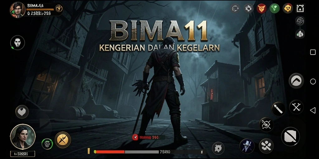 Screenshot BIMA11 menampilkan momen menegangkan dalam kegelapan.