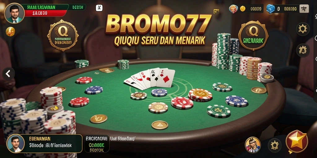 Tampilan gameplay menarik dari BROMO77 saat bermain QiuQiu.