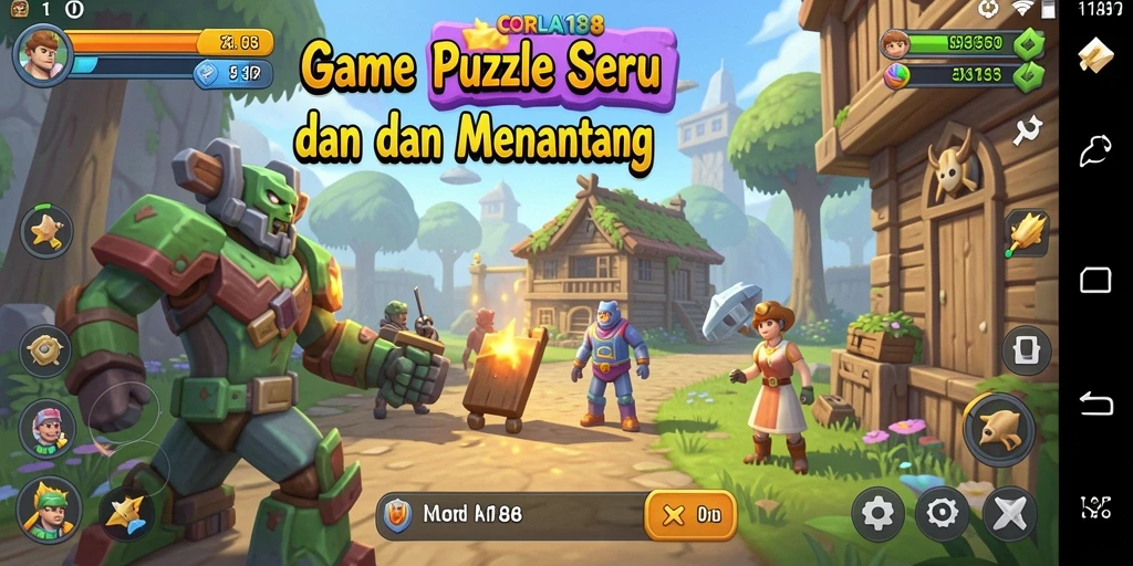 Tampilan gameplay menyenangkan dari game Puzzle CORLA188.