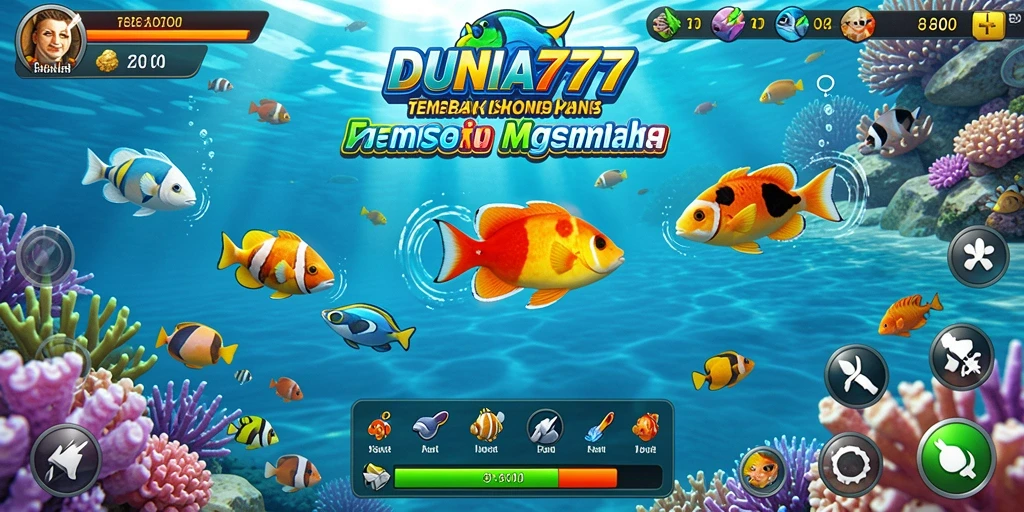 Screenshot DUNIA777 menampilkan momen menembak ikan yang mendebarkan.