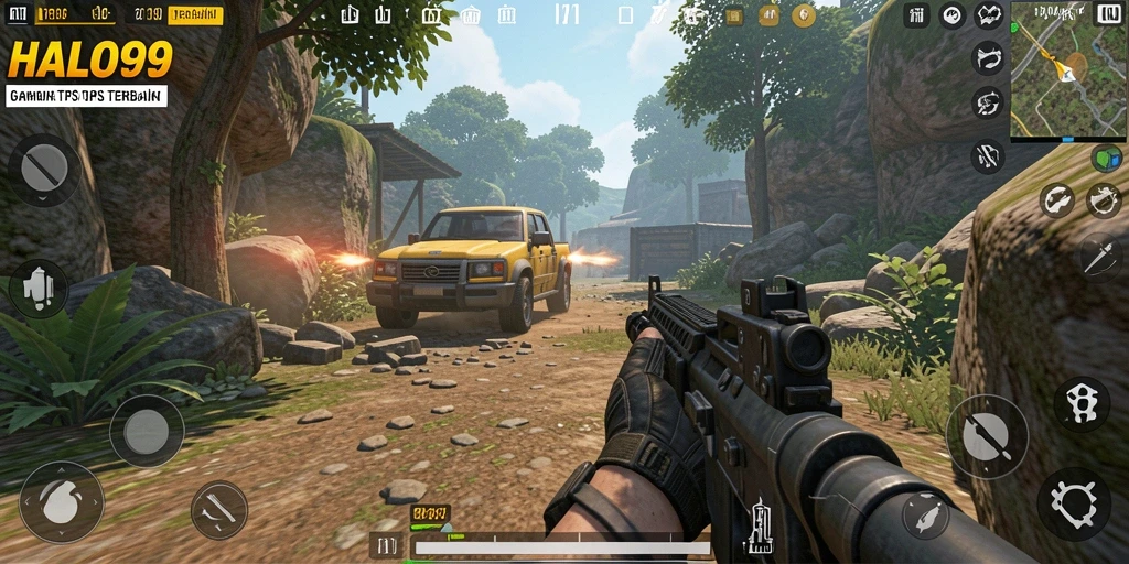 Tampilan gameplay HALO99 yang seru dan mendebarkan.