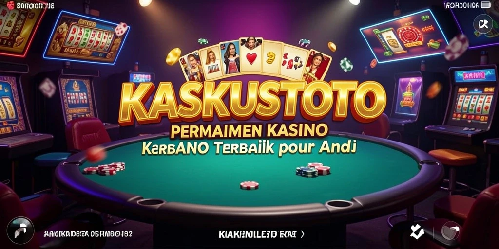 Tampilan gameplay menarik dari KASKUSTOTO dengan fitur kasino.