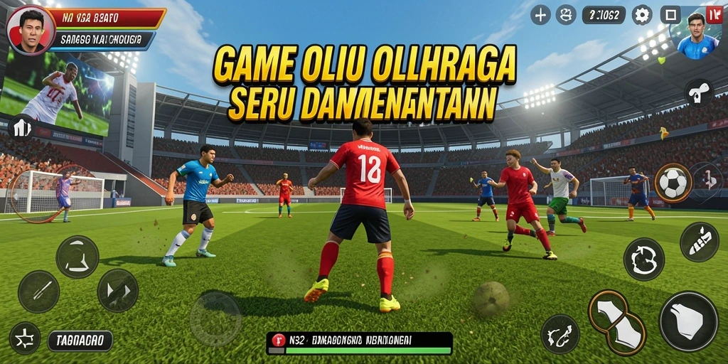 Tampilan gameplay N32 yang seru dan mendebarkan dalam pertandingan olahraga.
