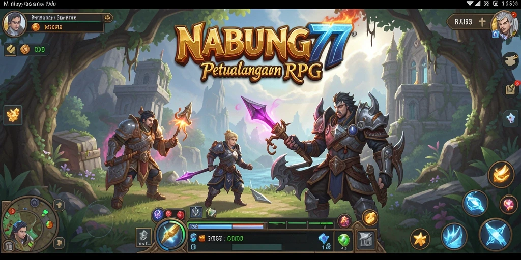 Tangkapan layar dari gameplay NABUNG77 yang menunjukkan pertarungan epik.