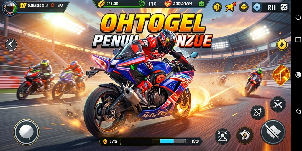 Tampilan gameplay OHTOGEL yang penuh aksi dan kecepatan tinggi.