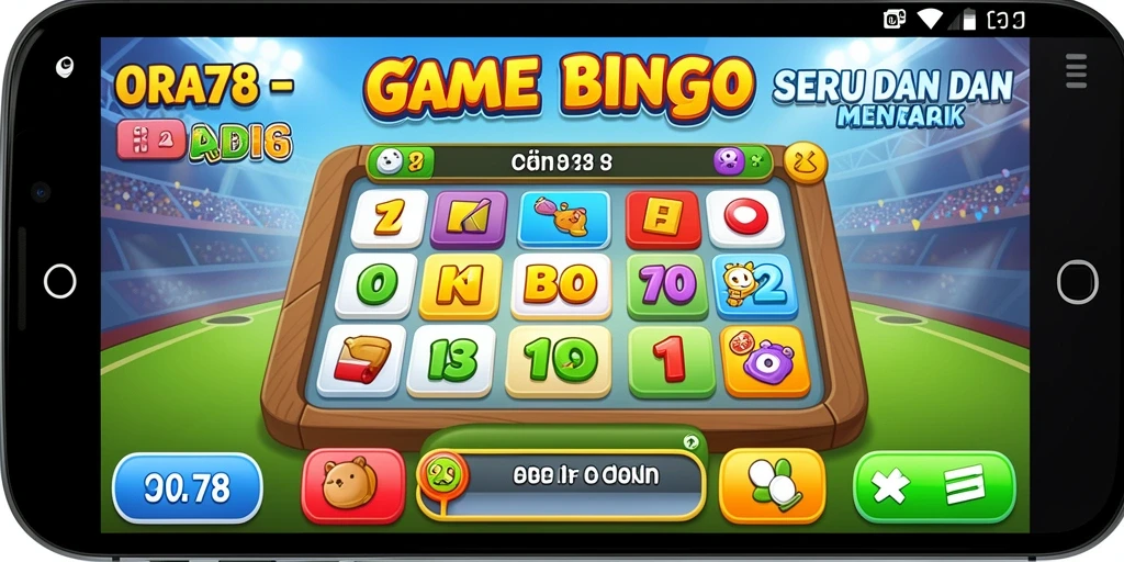 Tampilan gameplay seru dengan kartu Bingo dan interaksi pemain.