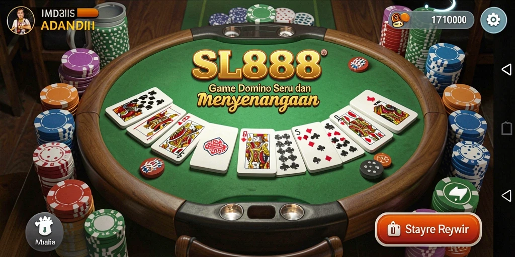 Tampilan menakjubkan gameplay domino SL888.